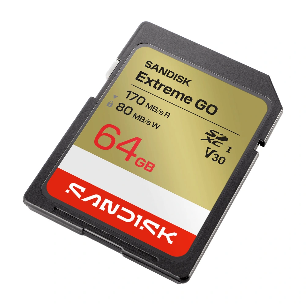 Sandisk SD Card Extreme Go SDXC UHS-I 64GB V30 view 3